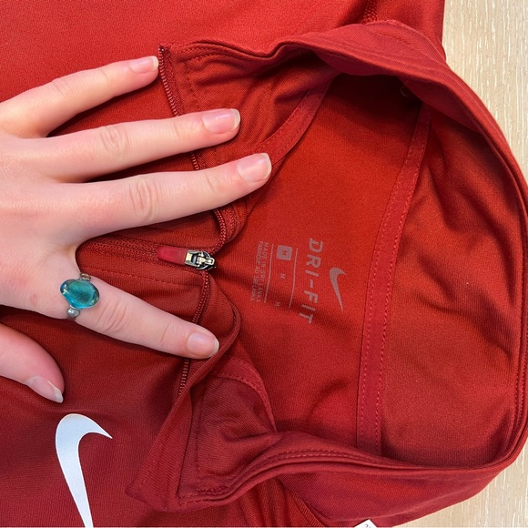 Nike Crimson Quarter-Zip Top - Picture 2 of 3